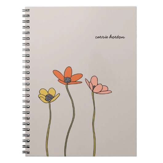 Wilde bloemen Journal Notitieboek (Voorkant)