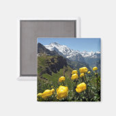 Wilde bloemen Jungfrau regio Magneet (Voorkant / Achterkant)