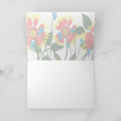 Wilde bloemen kaart (Binnen)