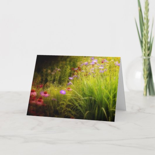 Wilde bloemen kaart (Voorkant)