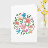 Wilde bloemen kaart (Gele Bloem)