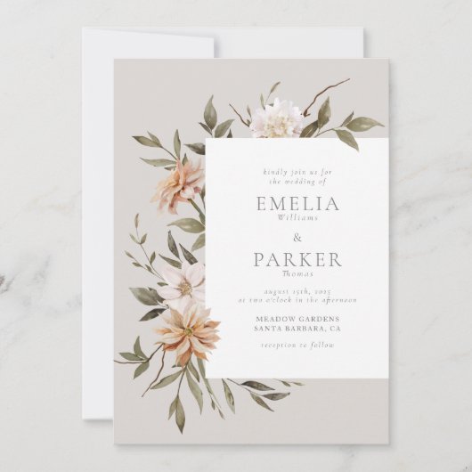 Wilde Bloemen Kaart (Voorkant)