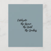 Wilde bloemen Kaart voor bloemennoot (Achterkant)