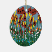 Wilde bloemen keramisch ornament (Rechts)