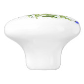 Wilde bloemen keramische knop (Zijkant)