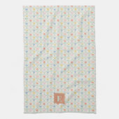 Wilde bloemen Keukenhanddoek met initiaal (Verticaal)