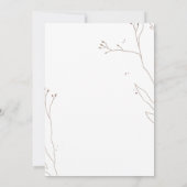 Wilde Bloemen Klaproos Bruiloft Kaart (Achterkant)