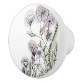 Wilde bloemen Klassiek Keramische Knop (Rechts)