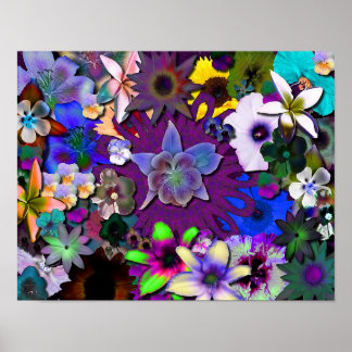 Wilde bloemen - kleiner poster