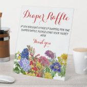 Wilde bloemen Kluidersspel Reclamebord Met Voetstuk (Insitu)