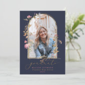 Wilde bloemen Koers Afstuderen foto's Aankondiging (Staand voorkant)