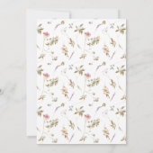 Wilde bloemen Koers Afstuderen foto's Aankondiging (Achterkant)