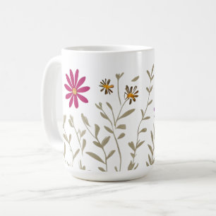 Wilde bloemen koffiemok