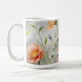 Wilde bloemen koffiemok