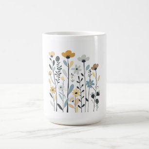 Wilde bloemen koffiemok