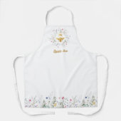 wilde bloemen koningin bij schort (Voorkant)