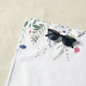 wilde bloemen koningin bij strandlaken (In situ)