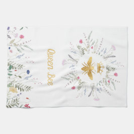 wilde bloemen koningin bij theedoek