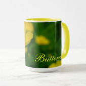 Wilde bloemen Kunst Koffiebeker Botercup Mok (Voorkant rechts)