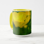 Wilde bloemen Kunst Koffiebeker Botercup Mok (Voorkant links)