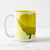 Wilde bloemen Kunst Koffiebeker Botercup Tweekleurige Koffiemok (Links)
