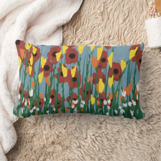 Wilde bloemen kussen (Deken)