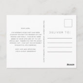 Wilde bloemen Land Botanische bruiloft Dank je wel Briefkaart (Achterkant)