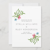 Wilde bloemen Landfoto Botanische bruiloft Save The Date (Voorkant)