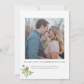 Wilde bloemen Landfoto Botanische bruiloft Save The Date (Achterkant)