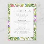 Wilde bloemen Landschap Botanische bruiloft — Gege Informatiekaartje (Voorkant)