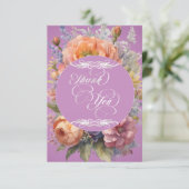 Wilde Bloemen - Lavendel Bedankkaart (Staand voorkant)