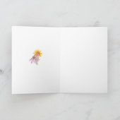 Wilde bloemen, leeg van binnen kaart (Binnen)