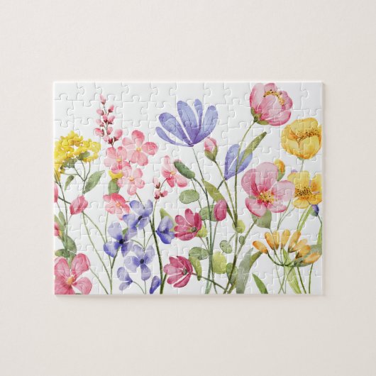 wilde bloemen legpuzzel (Horizontaal)