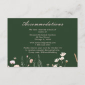 Wilde bloemen Lente Blush Roze Bloemige Trouwdag Informatiekaartje (Voorkant)