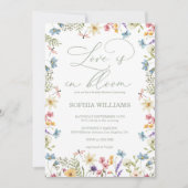 Wilde bloemen Lente Boho Tuin Bruiloft Feest Kaart (Voorkant)