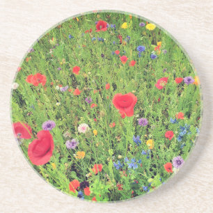 Wilde bloemen Lente Foto Zandsteen Drink Onderzett Onderzetter
