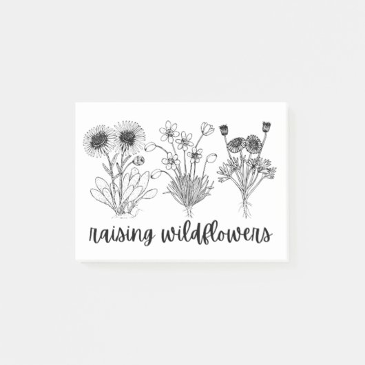 wilde bloemen / lente / lenteseizoen post-it® notes (Voorkant)