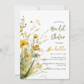 Wilde Bloemen Lente Zomer Herfst Bruidsfeest Kaart (Voorkant)