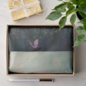 Wilde bloemen, levendig Abstract landschap Tissuepapier (Geschenk)