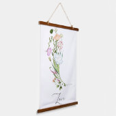 Wilde Bloemen Liefde Hangend Wandkleed (Gebogen)