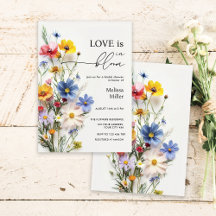 Wilde Bloemen Liefde Is In Bloei Bruiloft Feest