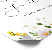 Wilde bloemen Liefde is zoet neem een traktatie Po Poster (Hoek)