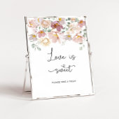 Wilde bloemen Liefde neemt een Poster voor de beha