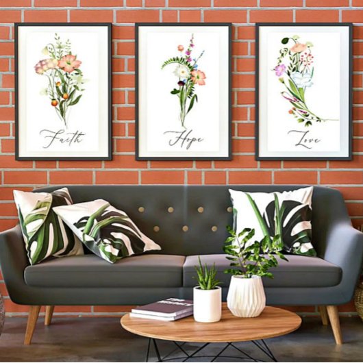 Wilde Bloemen Liefde Poster
