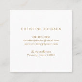 wilde bloemen lijst Queen Bee Vierkante Visitekaartje (Achterkant)