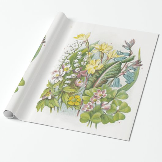  wilde bloemen Lily van de Valley Floral Cadeaupapier (Uitgerold)