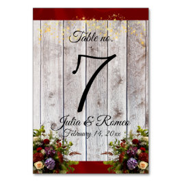 Wilde bloemen, lint en lichten - Rood Kaart