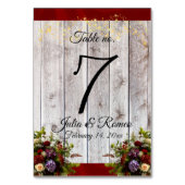 Wilde bloemen, lint en lichten - Rood Kaart (Voorkant)