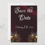 Wilde Bloemen, Lint & Foto - Bourgondië Save The Date (Voorkant)