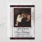 Wilde Bloemen, Lint & Foto - Bourgondië Save The Date (Achterkant)